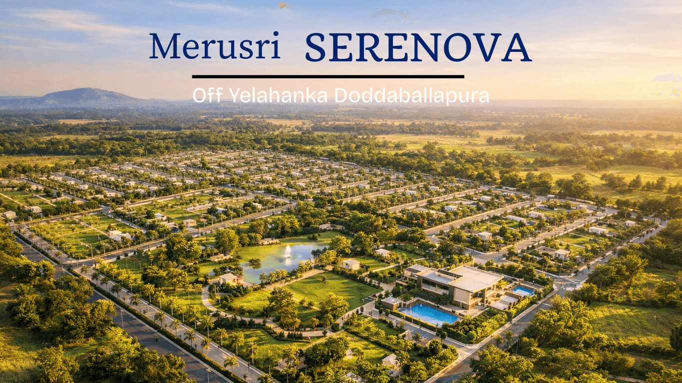 Merusri SERENOVA villas in off NH-44 on Margondanahalli - Chapparkal Road in Devanahalli