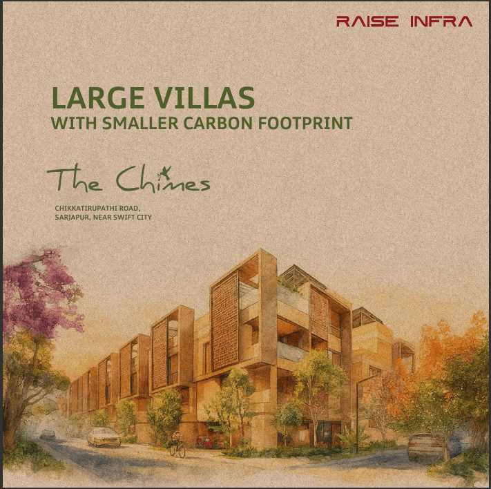 The Chimes by Raise Infra villas in Chikkatirupati Road in Sarjapur, Bengaluru, Karnataka