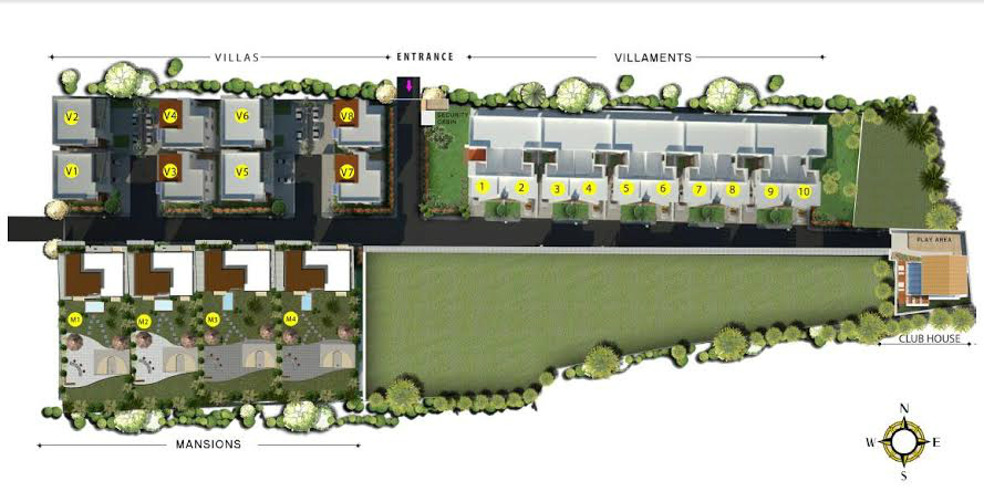 4, 5 & 6 BHK elite Villas Yelahanka master plan