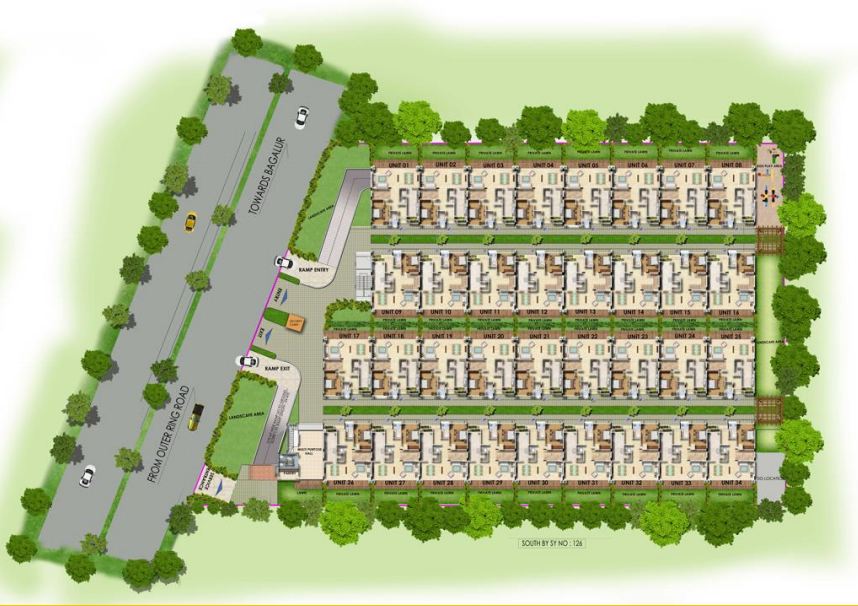 4 BHK Luxury VIllas Hennur Road master plan