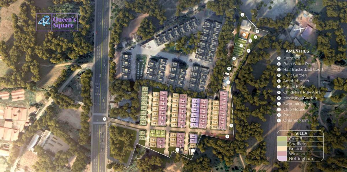 42 Queens Square Villas master plan