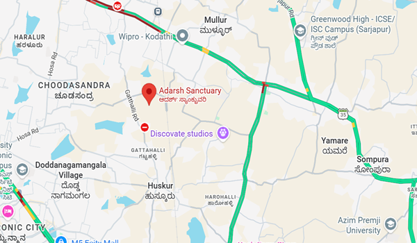 Adarsh Sanctuary location map
