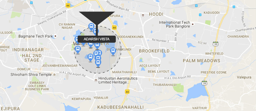 Adarsh Vista location map