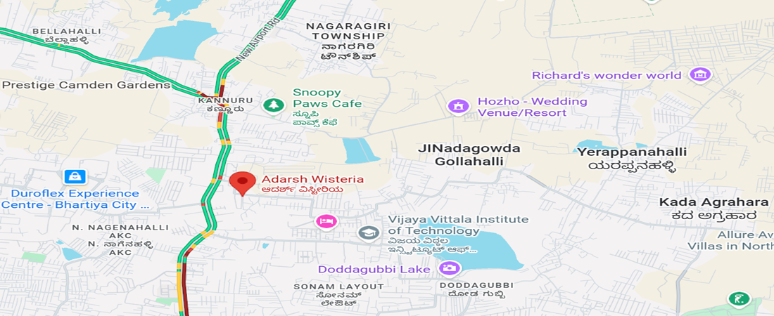 Adarsh Wisteria location map