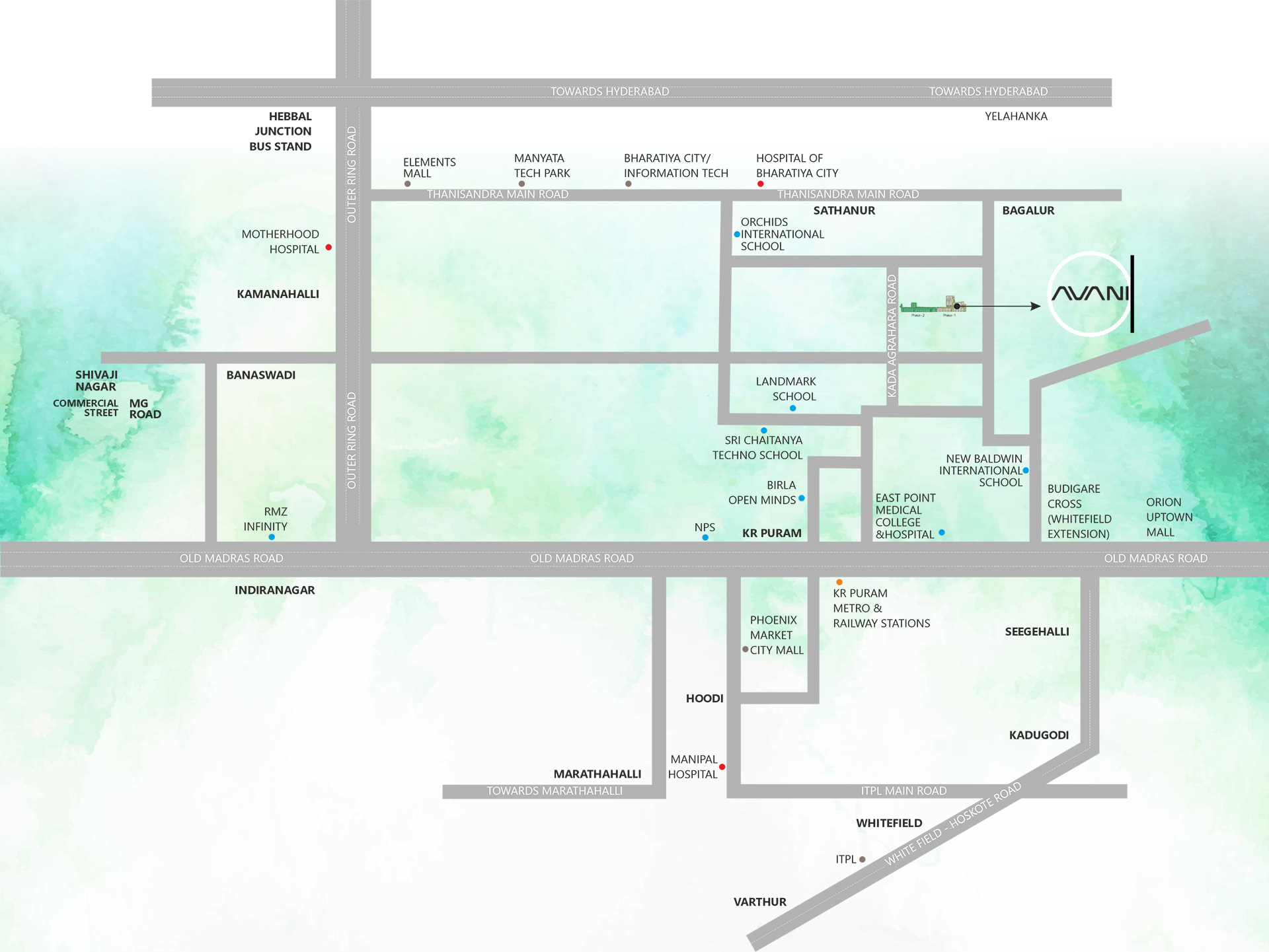 Allure Avani location map