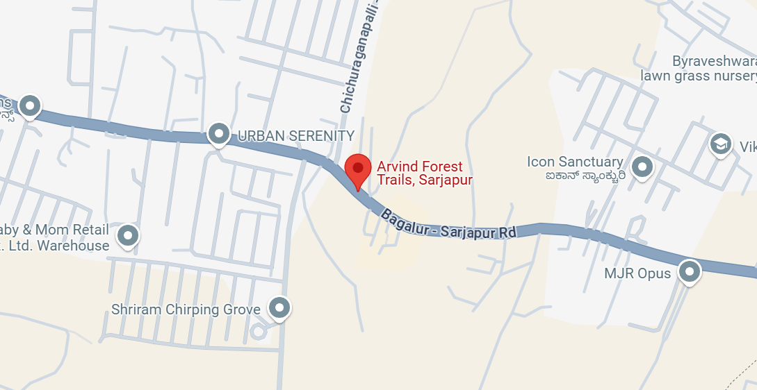 Arvind Forest Trails location map