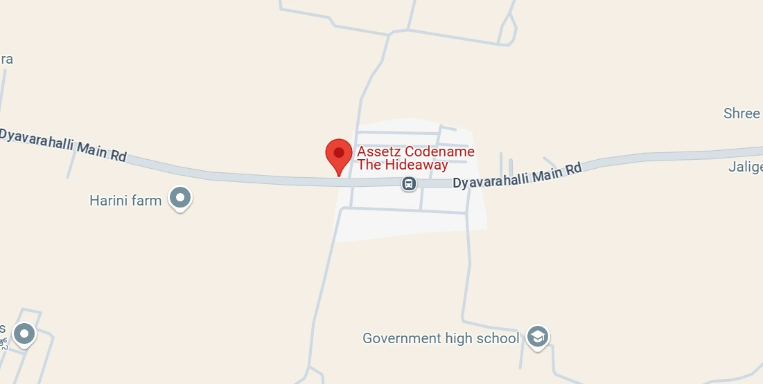 Assetz codename Hideaway location map