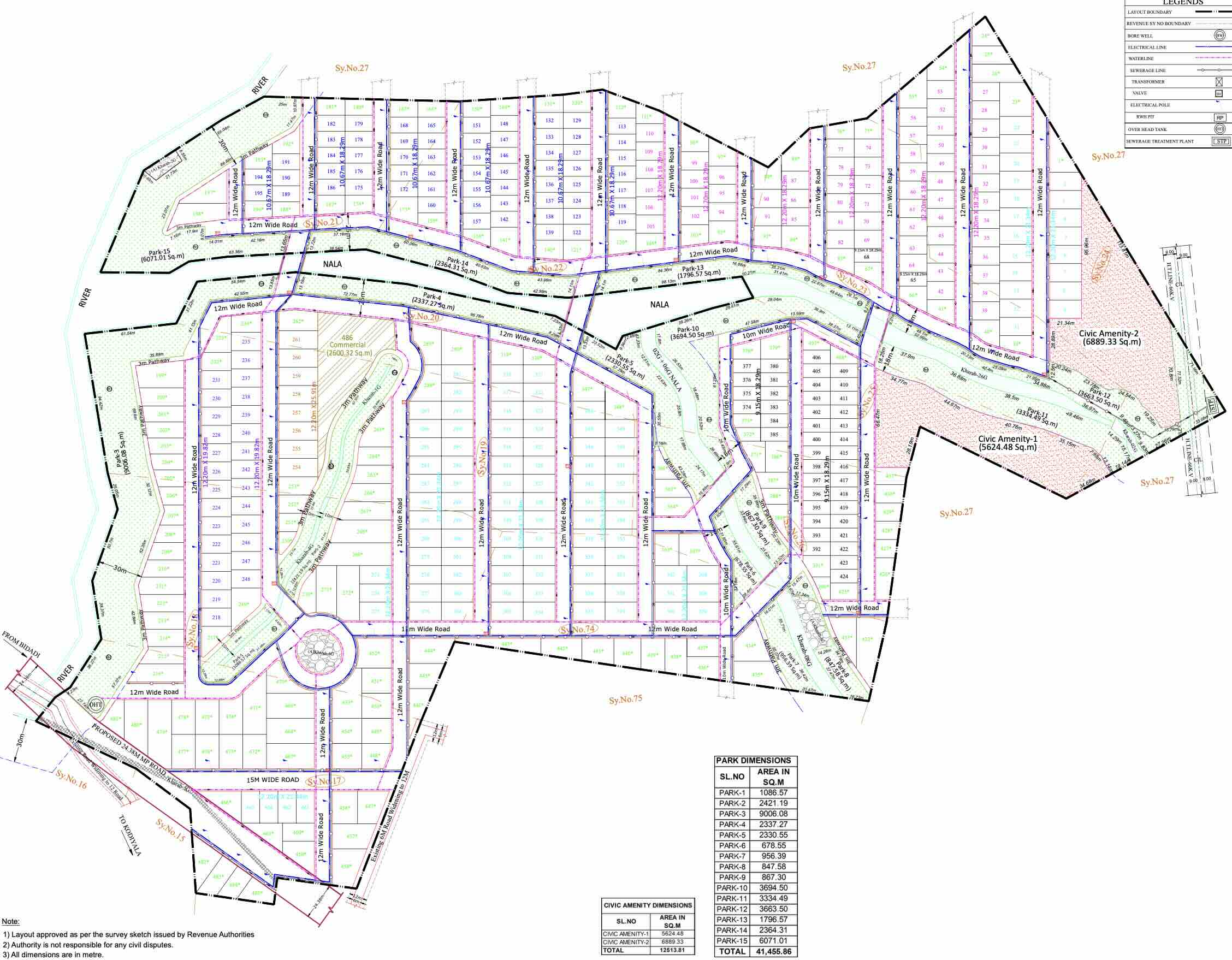 Avillion Residences, Bidadi Plotted development master plan