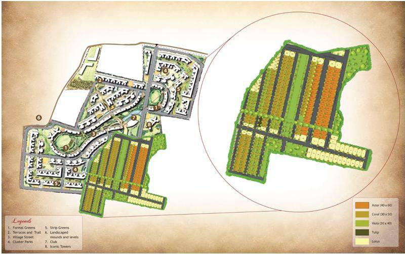 Bluejay Sunshine Hills Villa Plot master plan