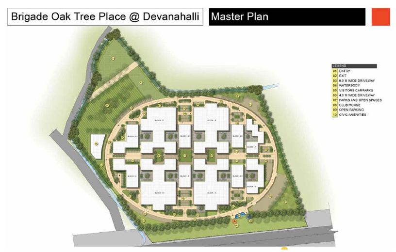 Brigade Oak Tree Place master plan