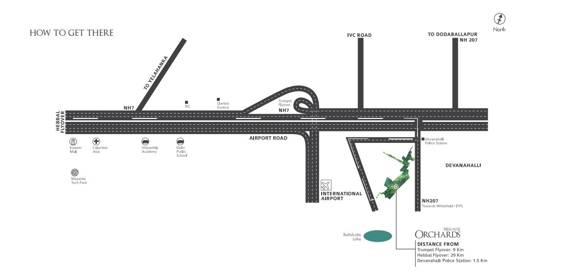 Brigade Orchards location map