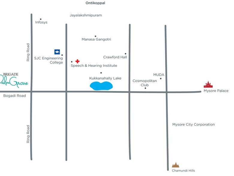 Brigade Palmgrove location map