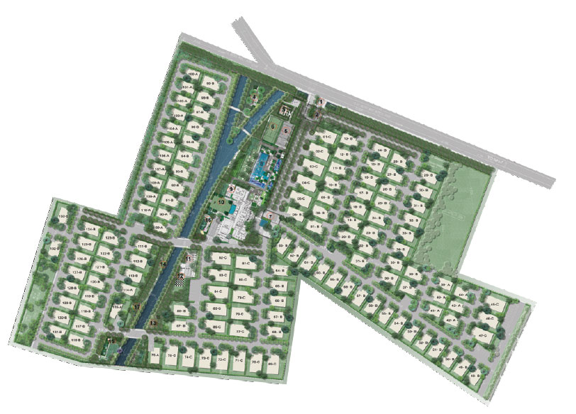 Californian Villas Bellary Road master plan