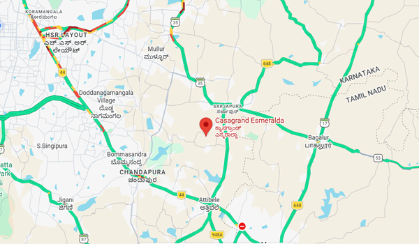 Casagrand Esmeralda location map