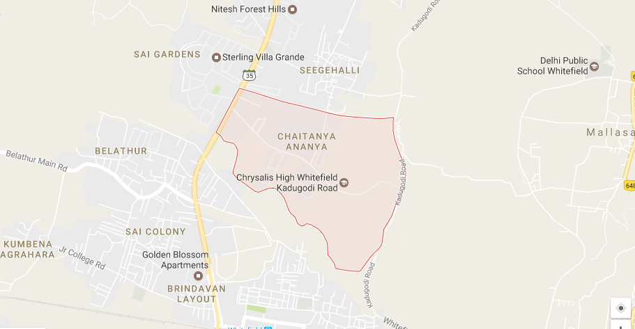 Chaithanya Ananya location map