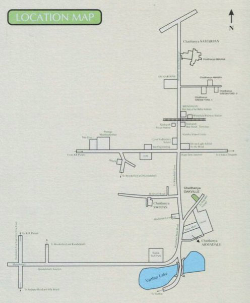 Chaithanya Oak Ville location map