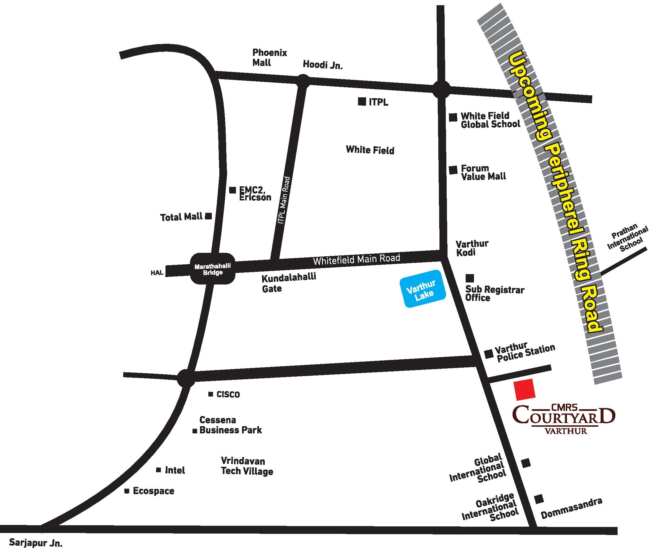 CMRS Courtyard location map
