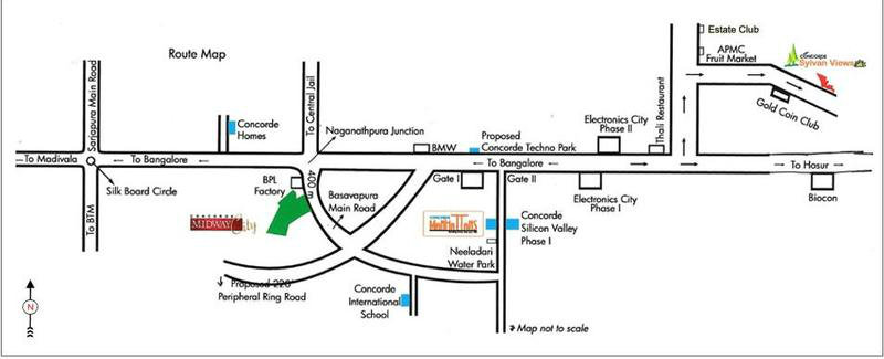 Concorde Sylvan View location map