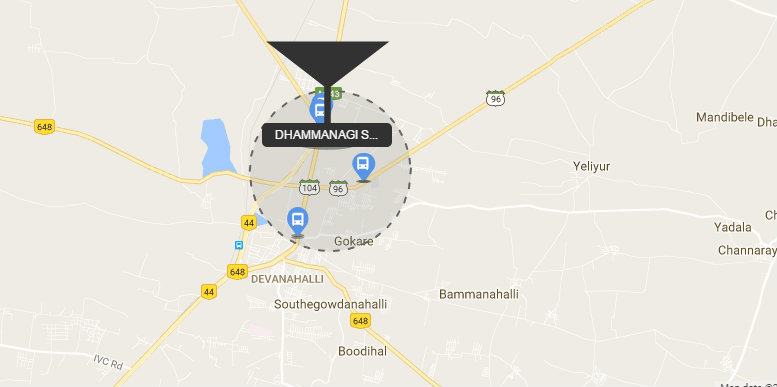 Dhammanagi Saffron Valley Villa Plot location map