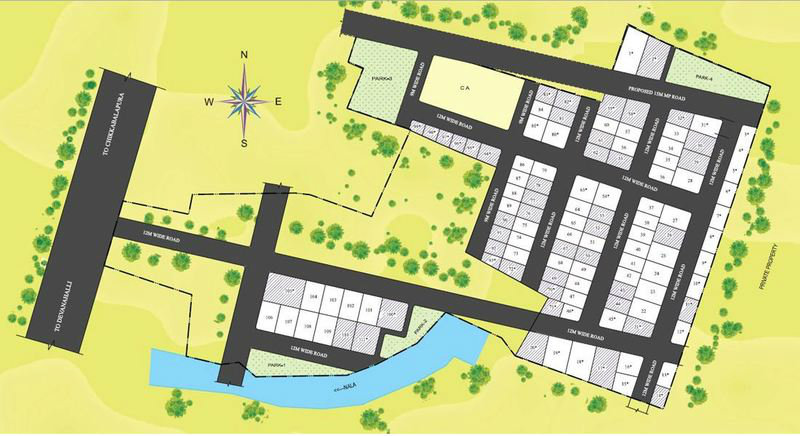 Dhammanagi Saffron Valley Villa Plot master plan