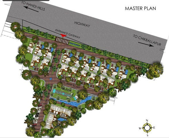 Gated Community Villas in Nandi Hills master plan