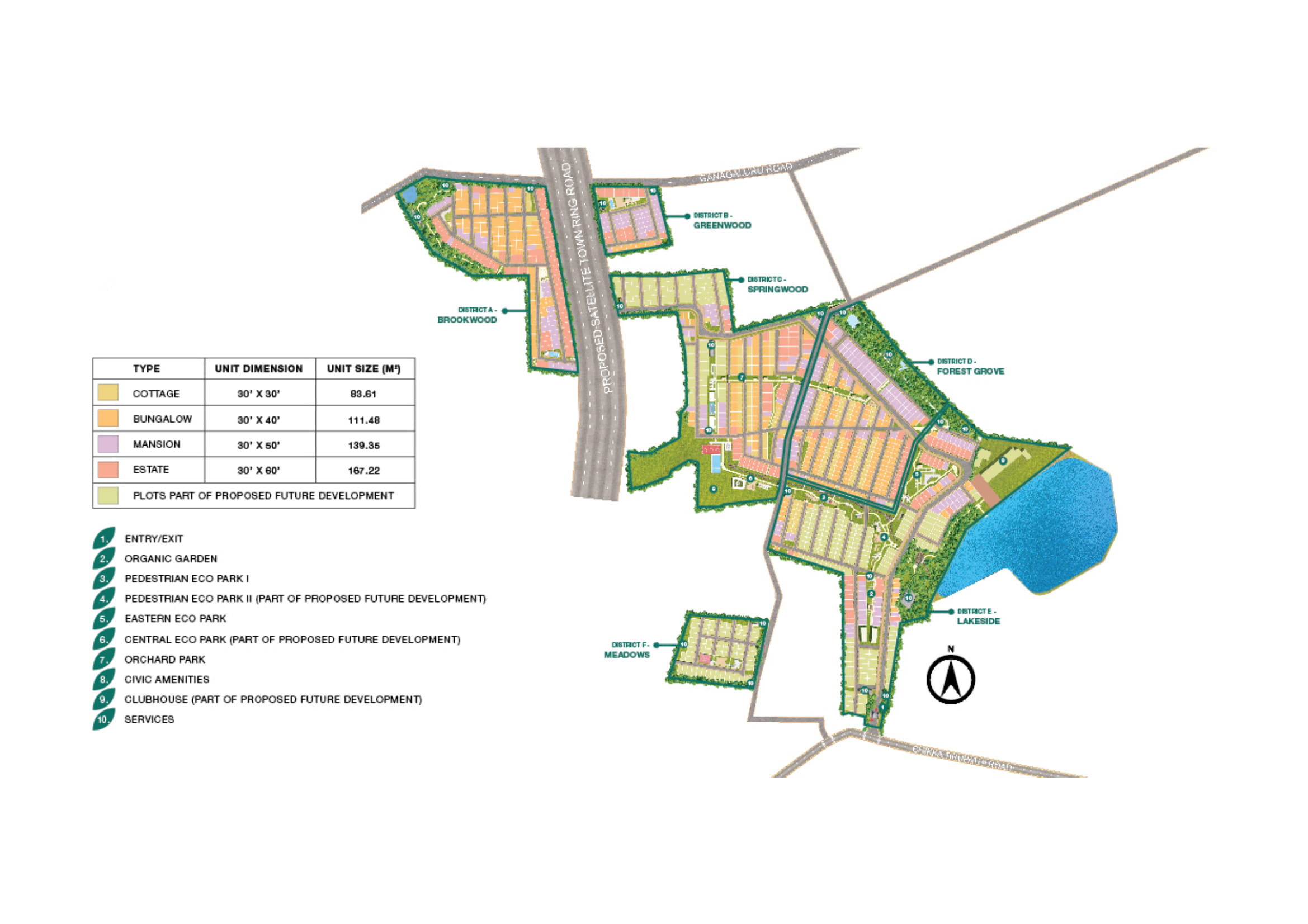 Godrej Woodland Plots master plan