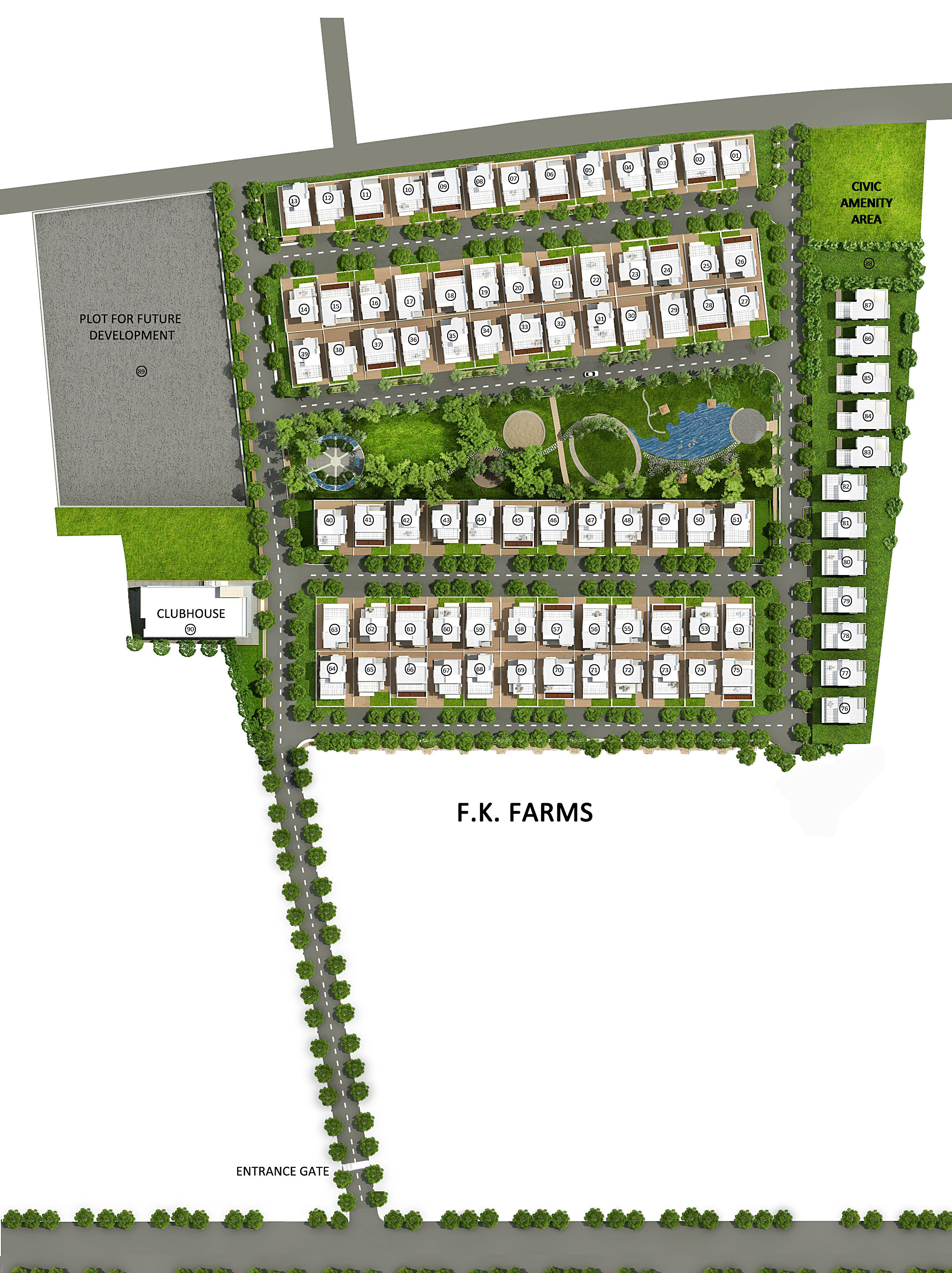Gold County Luxury Villas Tumkur road master plan