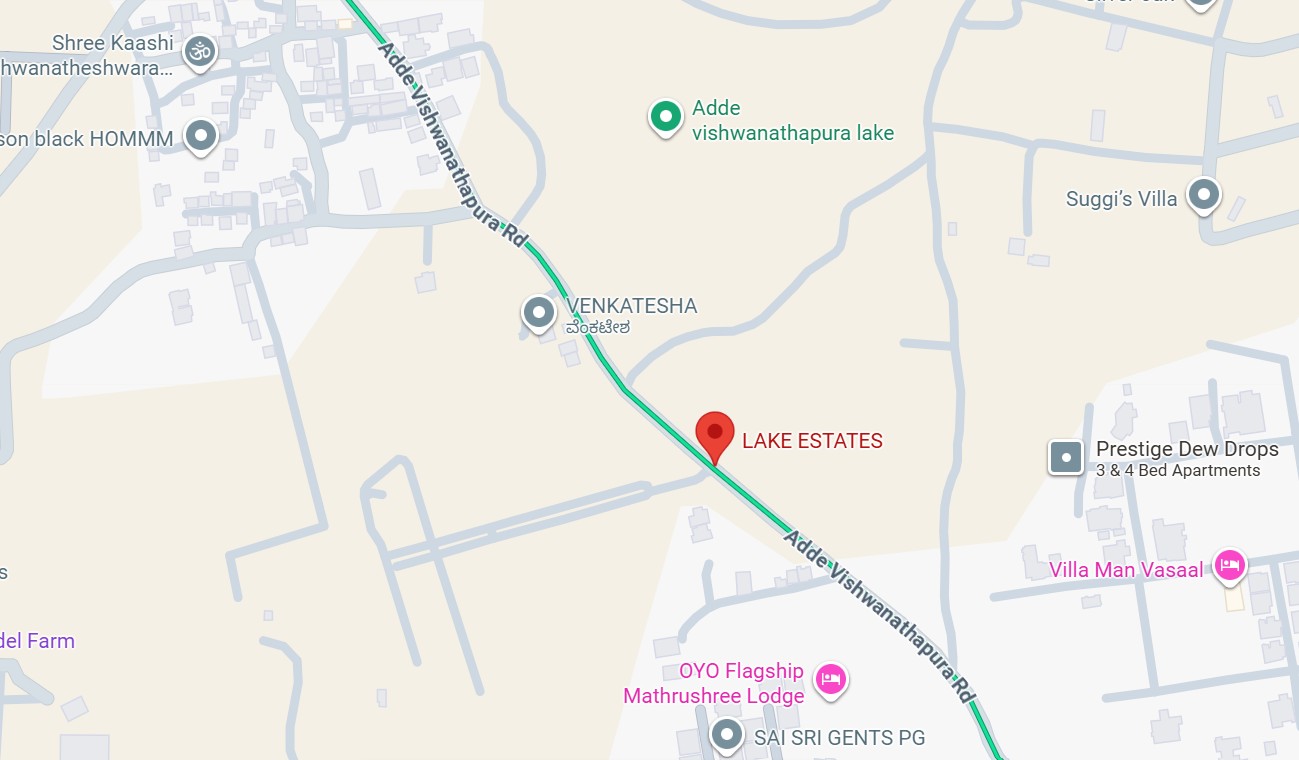 Gravity Lake Estates location map