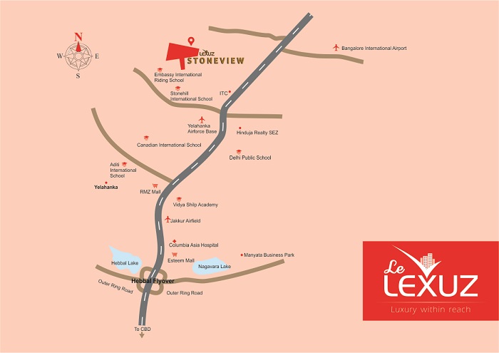 Hebron Le Lexuz StoneView Villas location map
