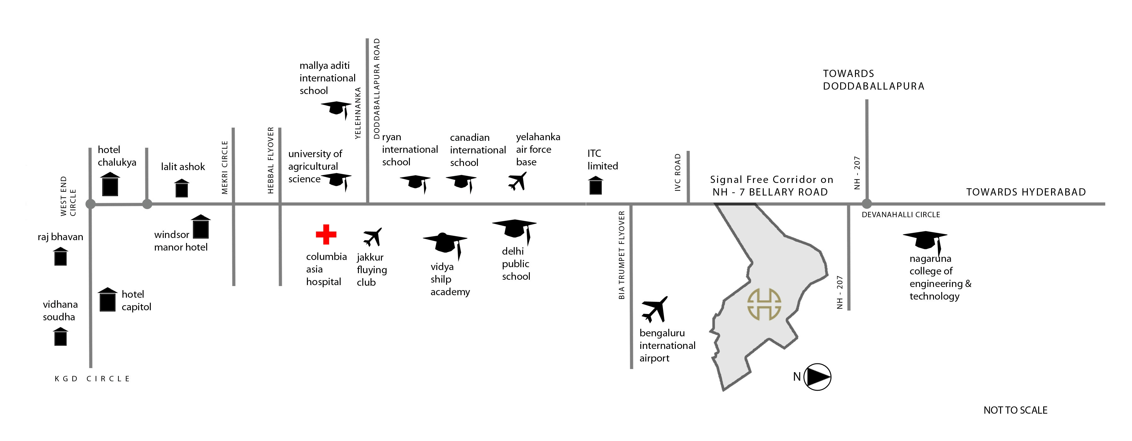 House of hiranandani Devanahalli location map