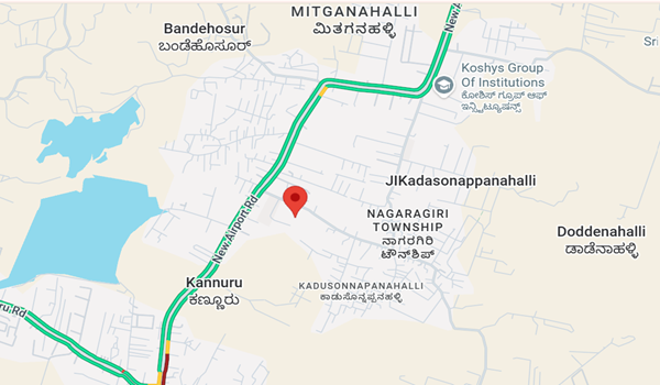 HPR Villas in Kannuru location map
