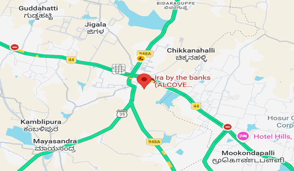 Ira By The Banks Villas location map