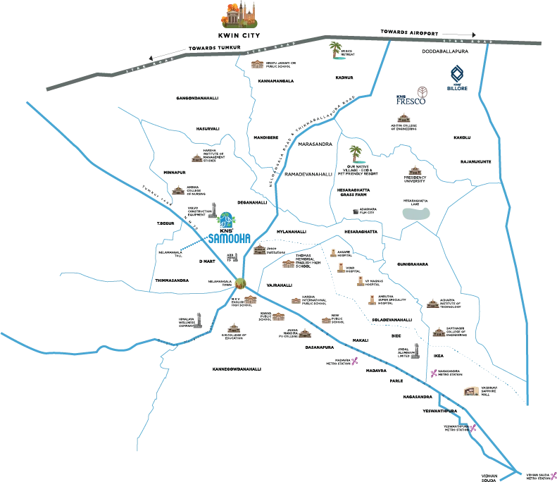 KNS Samooha location map