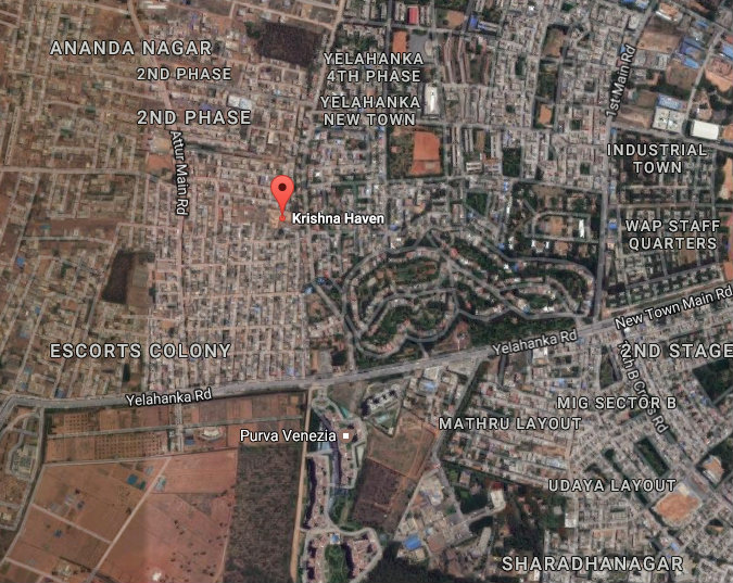 Krishna Haven location map