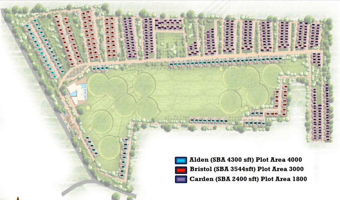 Luxury Golf Villas Horamavu master plan