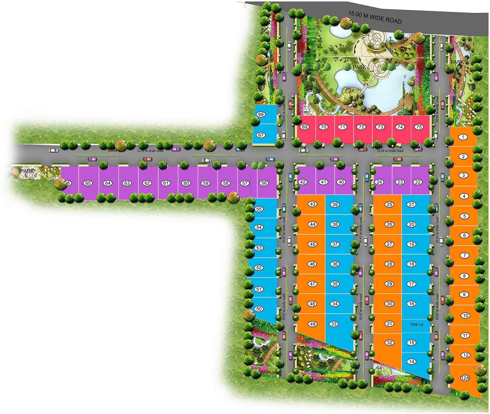 Luxury premium Villas Thanisandra Main Road master plan