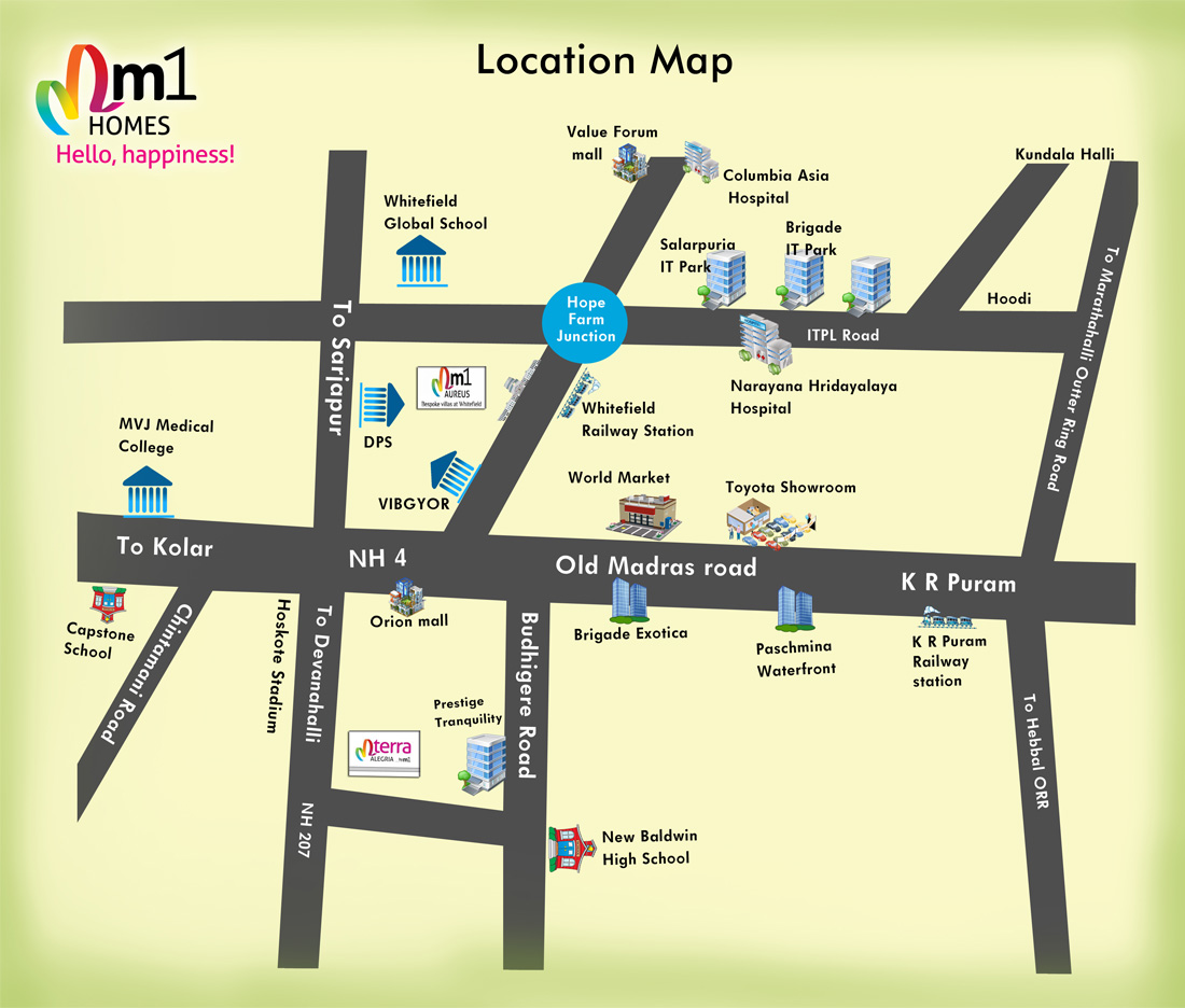 M1 Aureus location map