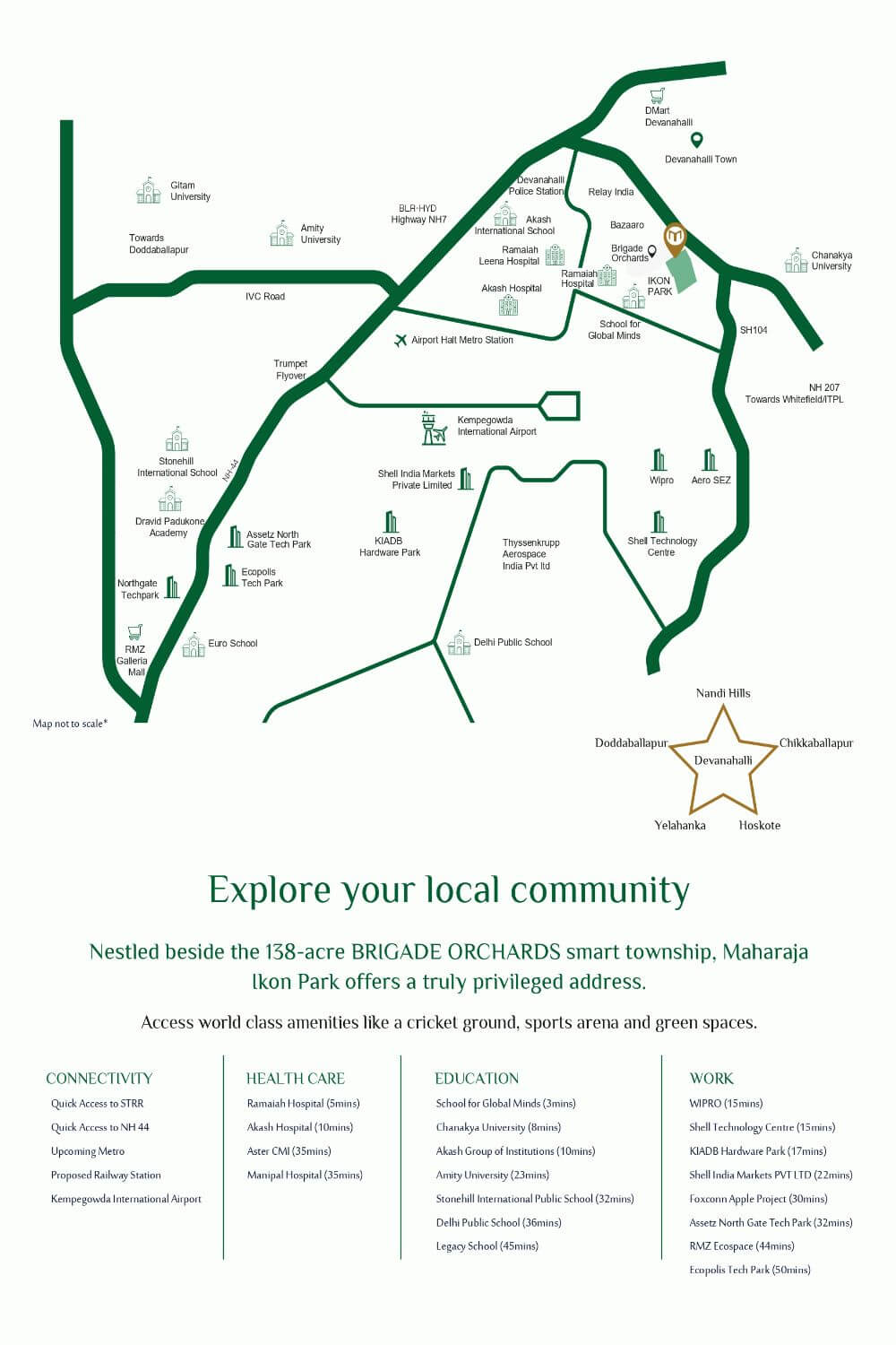 Maharaja Ikon Park location map