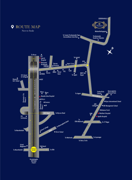 Mahaveer Palatium Villa Plot location map