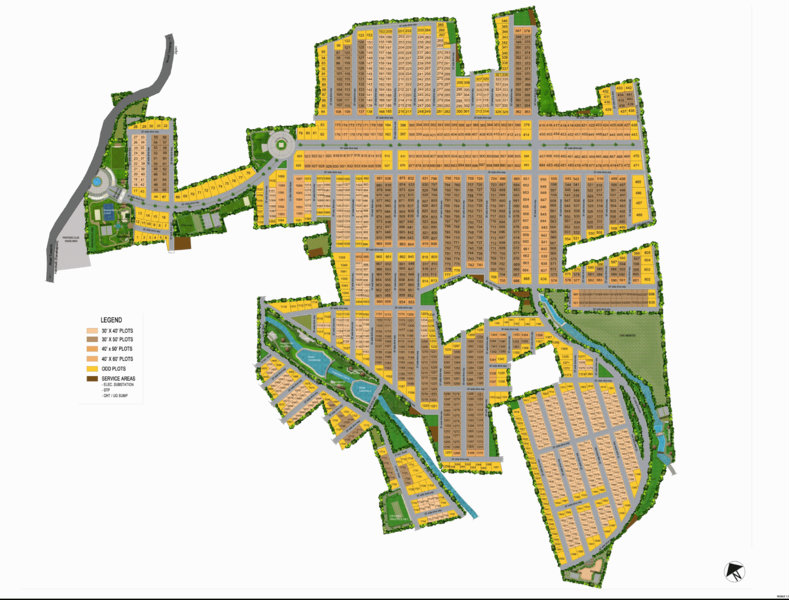 Mahaveer Palatium Villa Plot master plan