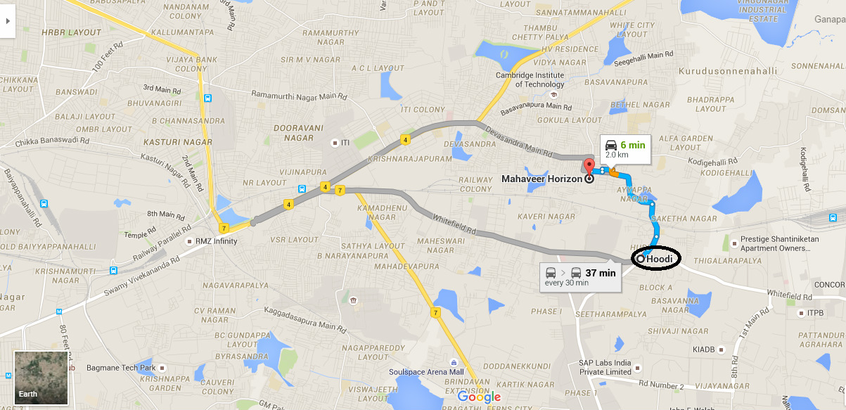 Mahaveer Villas of the World location map