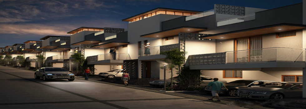 Mantri Courtyard row houses on Kanakapura Road, South Bangalore