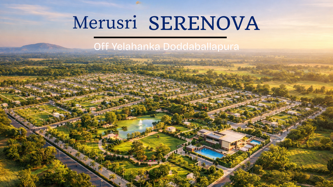 Merusri SERENOVA villas in off NH-44 on Margondanahalli - Chapparkal Road in Devanahalli
