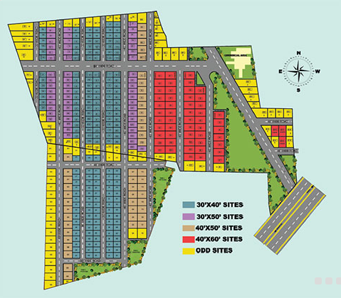 Nakshatra Morganite Villa Plot master plan