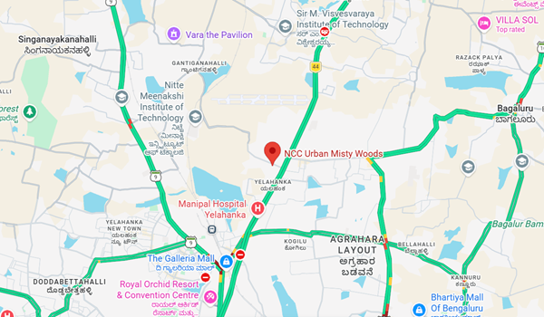 NCC Urban Misty Woods location map