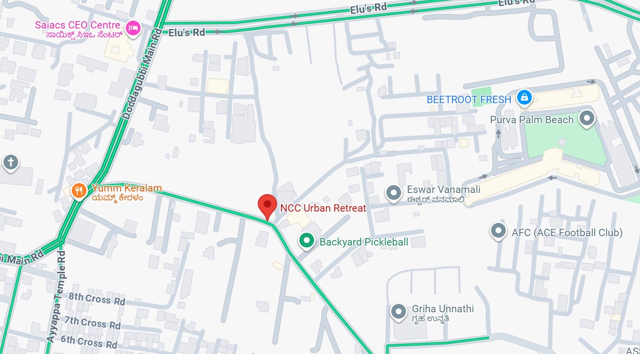NCC Urban Retreat location map
