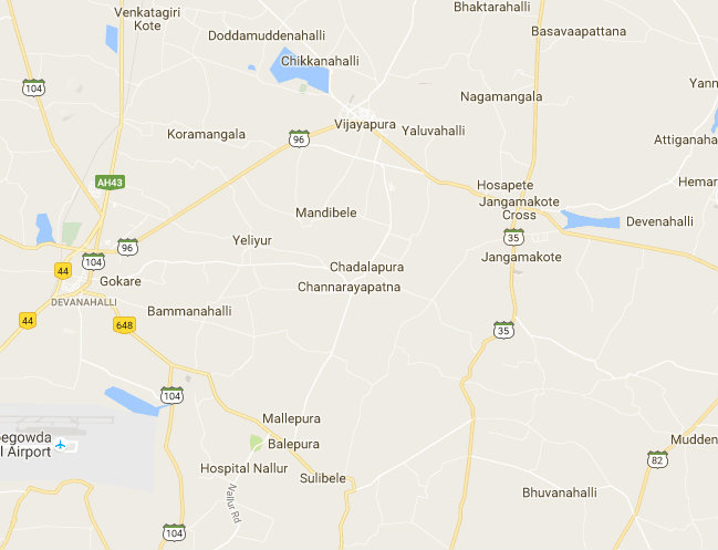 Palmsville Nandi hills location map