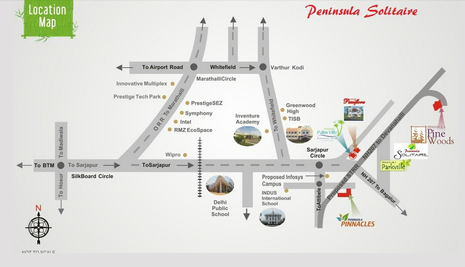 Peninsula Solitaire location map