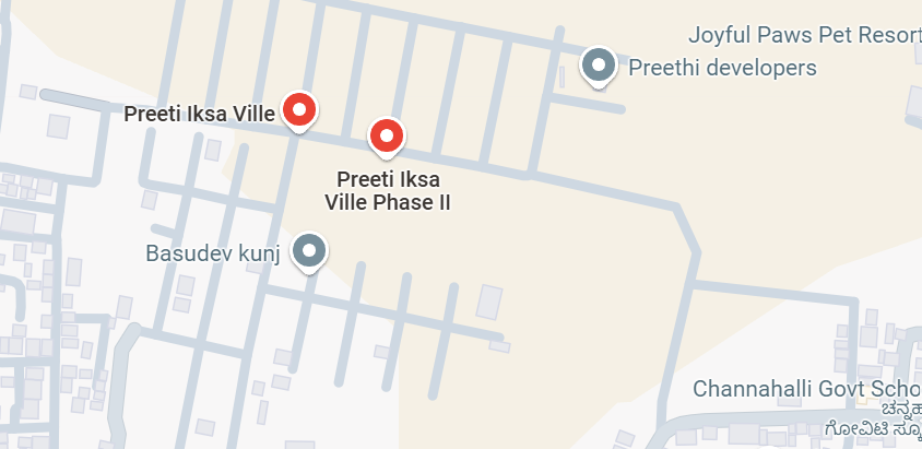 Preeti Iksa Ville location map