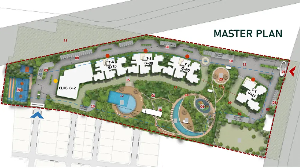 Aspen Greens at The Prestige City master plan